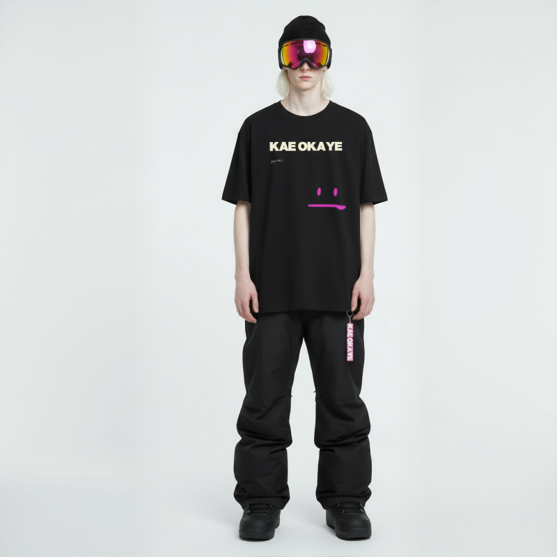 Box Fit Logo Tee in Liquorice Black